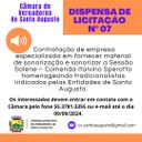 Dispensa de Licitação nº 007/2024.