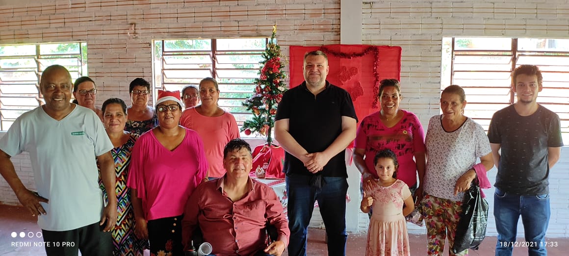 PODER LEGISLATIVO ESTEVE PRESENTE NAS FESTIVIDADES NATALINAS DO BAIRRO LEONÍZIO GONZATTO