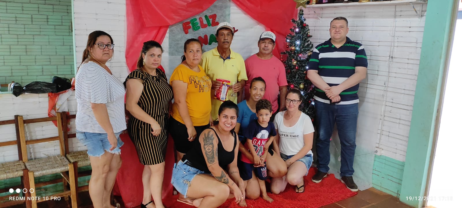 PODER LEGISLATIVO ESTEVE PRESENTE NAS FESTIVIDADES NATALINAS DO BAIRRO SANTA RITA