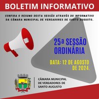 SESSÃO ORDINÁRIA DE 12 DE AGOSTO DE 2024.