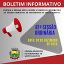 SESSÃO ORDINÁRIA DE 2 DE DEZEMBRO DE 2024.